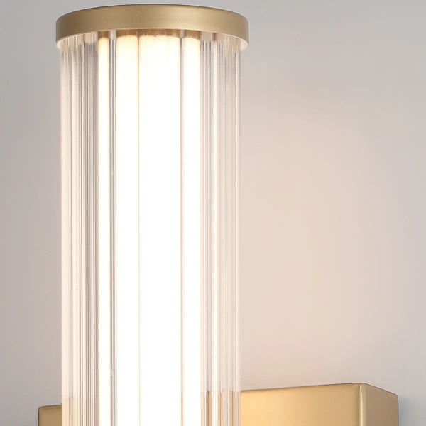 Kinkiet rurka Fayton QN-FAYTON-S-BG LED 14W 3000K IP44 do łazienki złoty