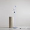 Stojąca lampa do salonu Trevo 1104A16 Aldex regulowana niebieska