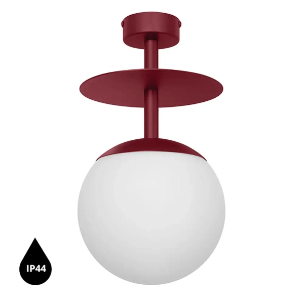 Lampa przysufitowa do łazienki PLAAT B PLB140S3 IP44 burgundowy