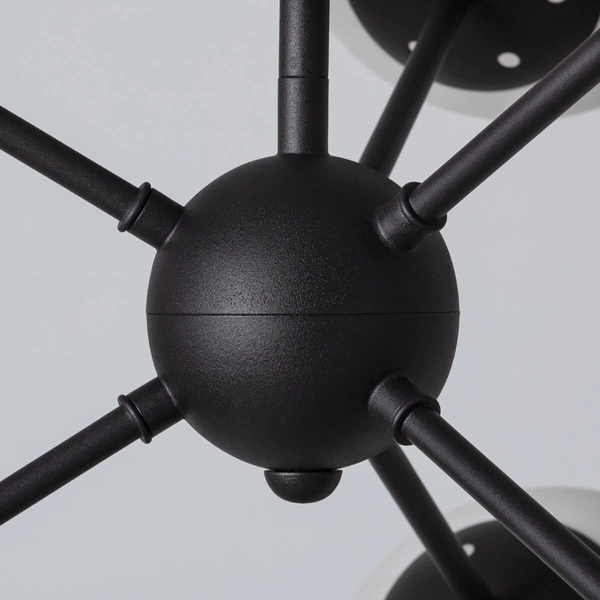 Molekułowa lampa sufitowa Grappa ABR-LWGG-6XE27 Abruzzo czarny biały