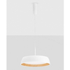 Kuchenna lampa wisząca CARACOLLO LE44813 LED 40W 3000K krągła biały drewniany