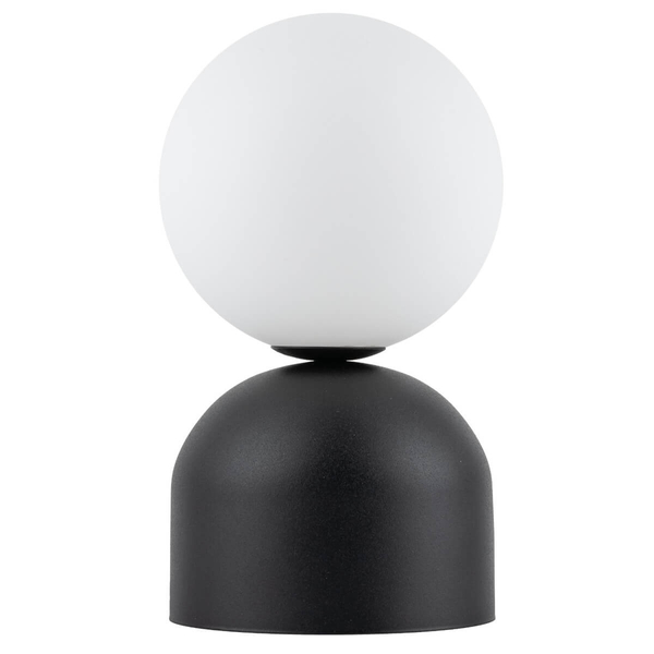 Biurkowa lampka Miki 16044 bubble do gabinetu metalowa czarna biała