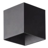 Elewacyjna naścienna lampa Cube 18182 LED 3000K kostka IP54 czarny
