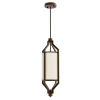 Zwisająca pojedyncza lampa do salonu Zundo Chocco 20 OR85877 brązowa