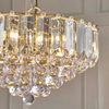 Lampa wisząca z kryształkami Fargo FARGO-14BP Endon mosiądz przezroczysta