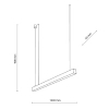 Ledowa lampa wisząca Luxe 18174 LED W 3000-6000K belka biały
