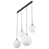 Lampa wisząca na belce Esme 4790 bombki balls szklana czarna biała