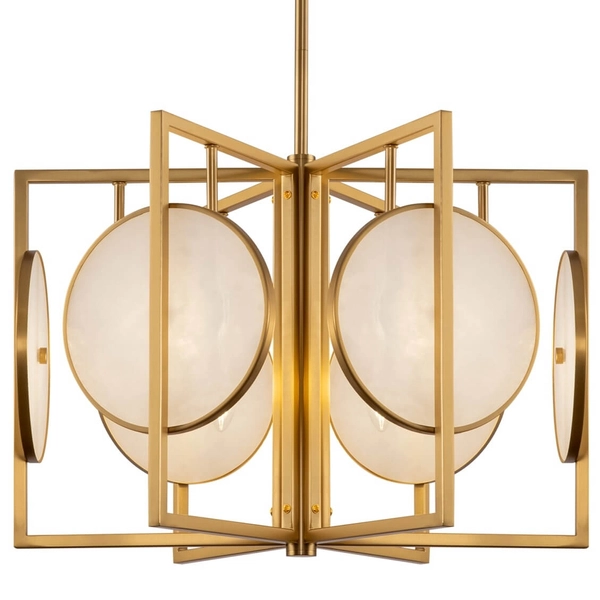 Lampa zwisowa Marmo MOD099PL-06G kamień naturalny złoty