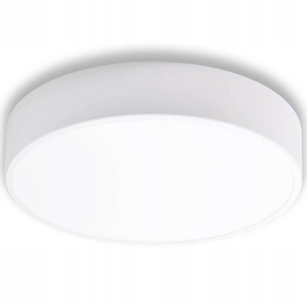 Biała lampa natynkowa 137623600066 sufitowa z czujnikiem ruchu IP54 okrągła