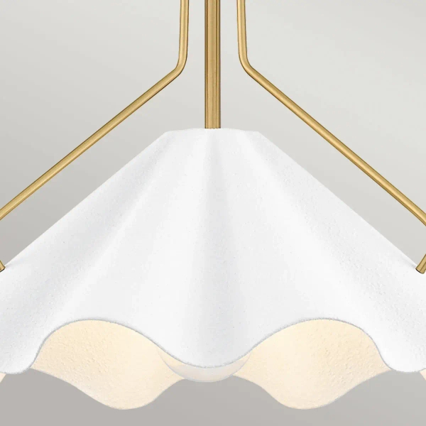 Lampa wisząca nad stół Mejia QZ-MEJIA-1P-S-AB  mosiądz biały