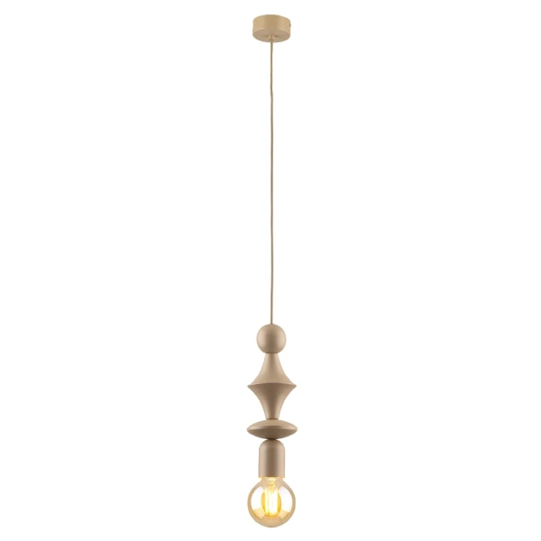 Zwis lampa pojedyncza Tower Sabia 10870 geometryczna beżowy