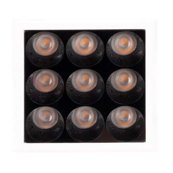 Kwadratowa lampa wpuszczana X-LINE H0137 Maxlight LED 10W 3000K biały czarny