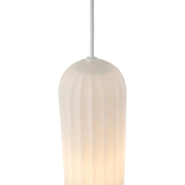 Potrójna lampa wisząca Miella 2412533001 szklana biały