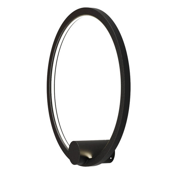 Ledowy kinkiet ścienny Ringa WL0116-S-BK LED 20W 3000-4000K IP44 czarny