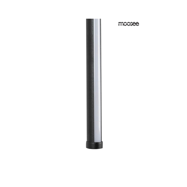 Minimalistyczna lampa ścienna Ombre listwa LED 8W czarna