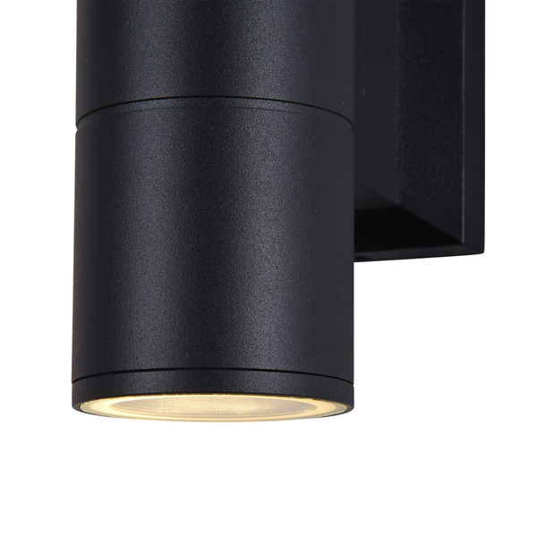 Zewnętrzna lampa Bowery O574WL-02B IP54 natynkowa czarna