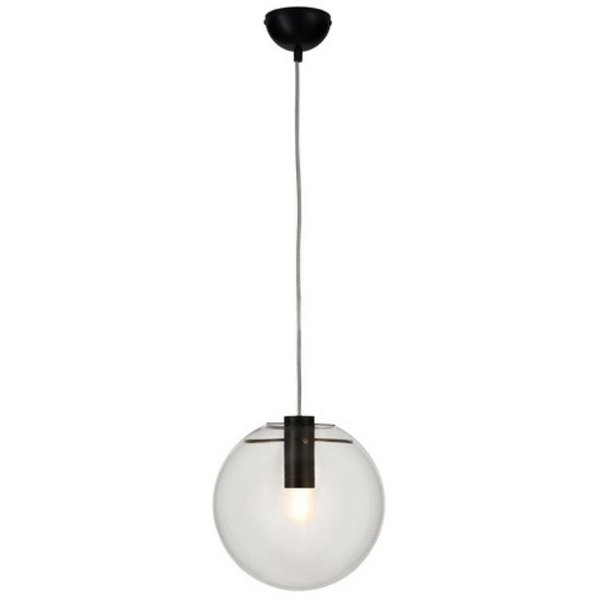 Skandynawska lampa wisząca Tonda ST-8722P-S black Step kula przezroczysta