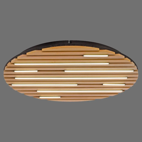 Okrągła lampa sufitowa Q-AKUSTIK brązowa 6421-79 1xLED 38W 2700-5000K CCT