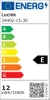 Wisząca lampa tubki MARGARY 24402/15/30 Lucide LED 12,9W 2700K czarny