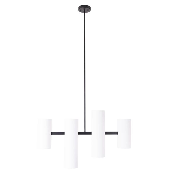 Salonowa lampa wisząca Laxer P0502 Maxlight skracana metalowa tuby biała