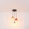 Potrójna wisząca lampa Sander 15748-3HR szklana multikolor