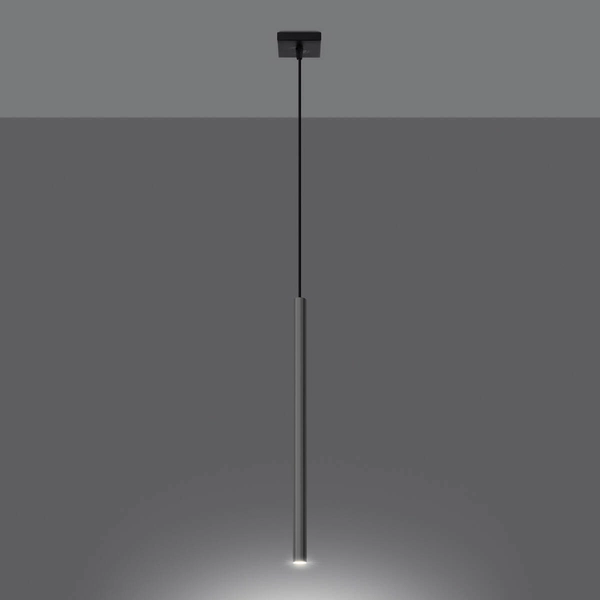 Zwisająca lampa Pastelo SL.1199 tubka rurka chrom