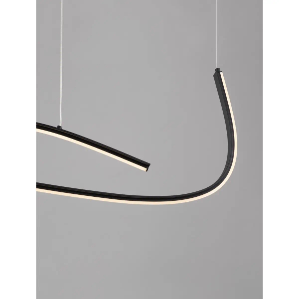 Wisząca lampa ze zmienną barwą CIRVELA LE45486 LED 27W 2700-4000K czarna