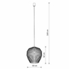 Lampa wisząca kuchenna Haiti 11167 japandi cage bambusowa czarna