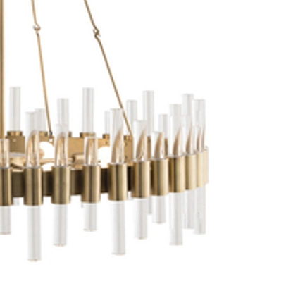 Wisząca lampa jadalniana CGLICHT60 tuby nad stół mosiądz