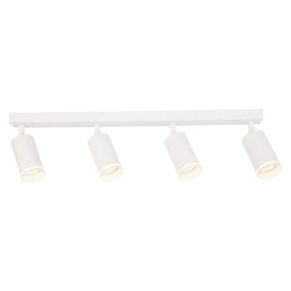 Natynkowa lampa punktowa Pipe Ring Spot ML2074 na belce biały