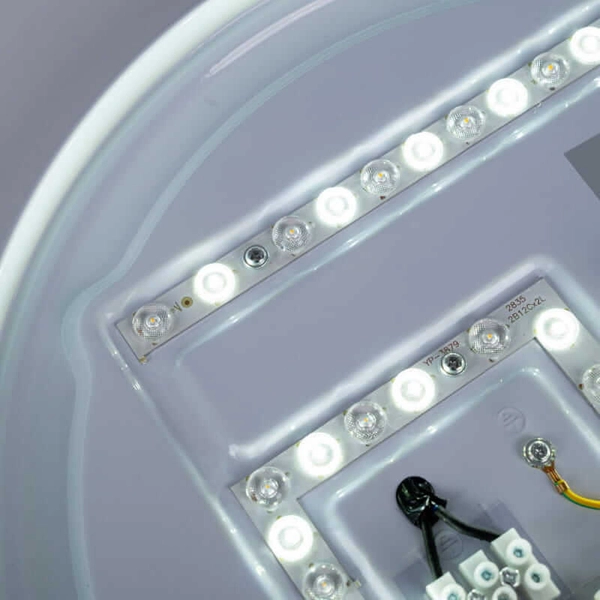 Plafon salonowy Piano ABR-POASY-24W LED 24W zmienna barwa drewniany biały