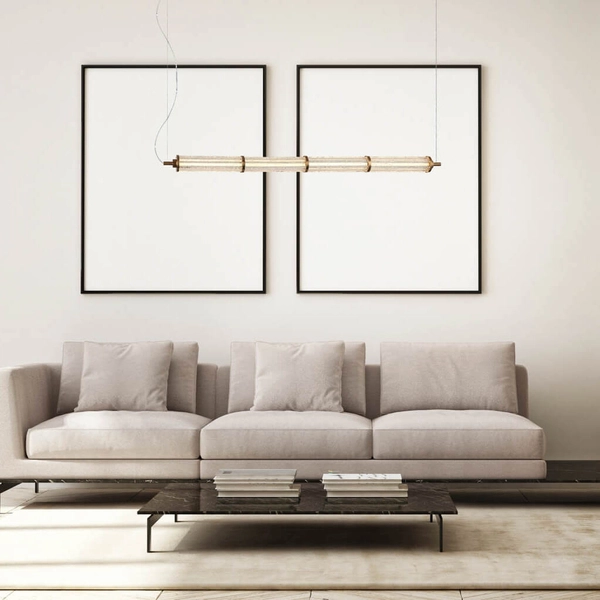 Lampa wisząca kuchenna Sanpo PND-26384-4-GD-CL LED 11W 3000K przezroczysta