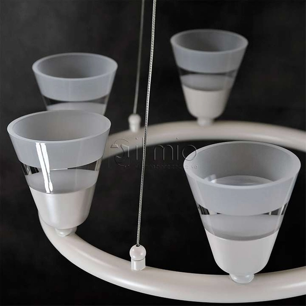 LAMPA wisząca BELL LED 30W 3000K 306661 IL MIO okrągła OPRAWA zwis aluminium biały