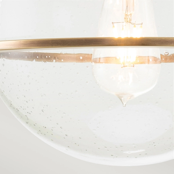 Lampa sufitowa QN-SOMERSET-F-C-HB okrągła ball mosiądz