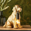 Lampa stojąca na komodę 107364 Endon labrador pies złoty czarny