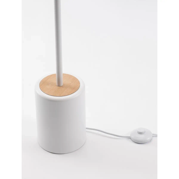 Metalowa lampa podłogowa FOVENTO LE45445 LED 27W 3000K biała