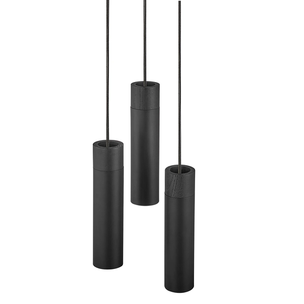 Skandynawska lampa wisząca Tilo 2010473003 Nordlux kaskada tuby czarne