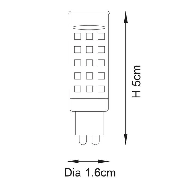 Żarówka 104037 G9 3,5W 400lm 3000K przezroczysty biały