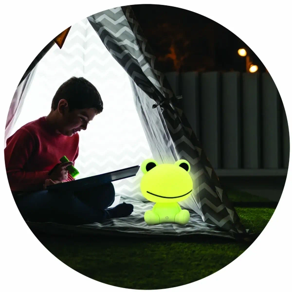 Dotykowa lampa stołowa Żabka 327222 LED 2,5W USB dziecięca zielona