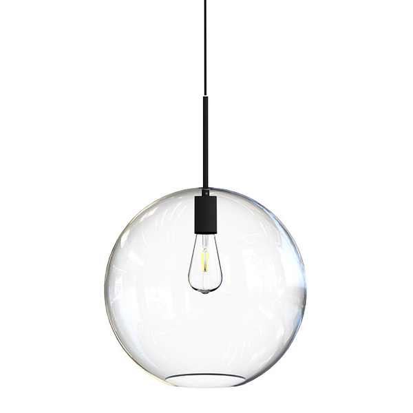 Skandynawska lampa wisząca Sphere 7846 kulista do sypialni czarna