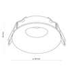 Oczko podtynkowe okrągłe Eye 3501 TK Lighting jednopunktowe IP44 czarne