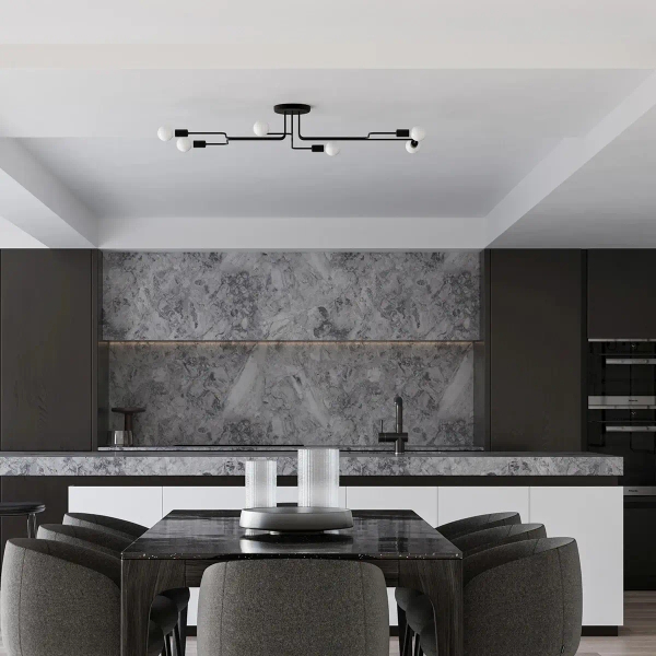 Loftowa lampa sufitowa VECTOR SL.1447 metalowa czarna