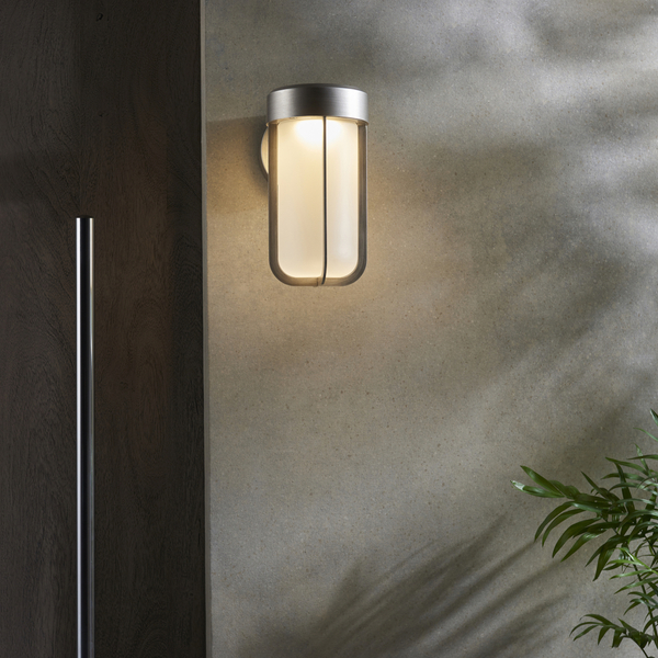 Elewacyjny kinkiet tuba L&-194990 Light& LED 8W 2700K IP44 srebrny