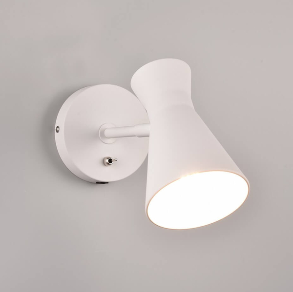 Ścienna lampa z regulacją Enzo R20781731 włącznik biały