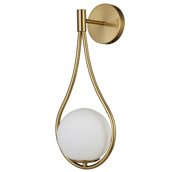 Ścienna lampa DROP ST-F079 gold Step metal szkło łezka złota