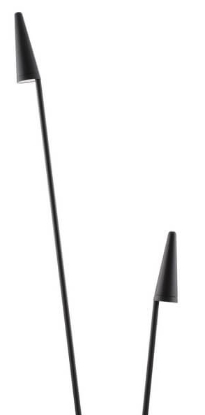 Ogrodowa lampa stojąca CUAUTLA LE71464 Luces Exclusivas LED 17W 3000K IP54 czarna