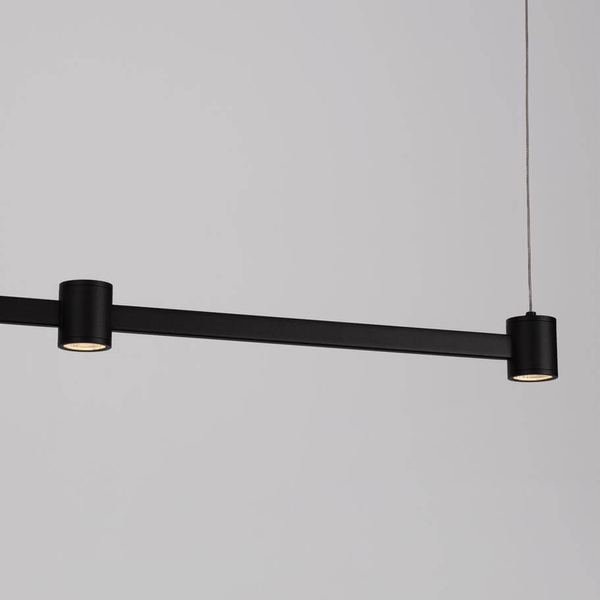 Lampa zwisająca na listwie PISCO LE44355 LED 24W 3000K podłużna czarna