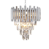 Wisząca LAMPA glamour MADISON ML5991 Milagro metalowa OPRAWA okrągły ZWIS na łańcuchu chrom