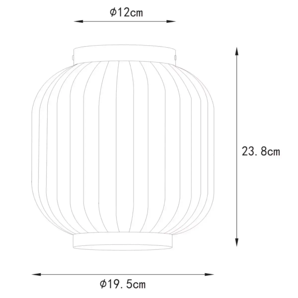 Sufitowa lampa ceramiczna Gosse 13135/01/31 Lucide kremowa złota