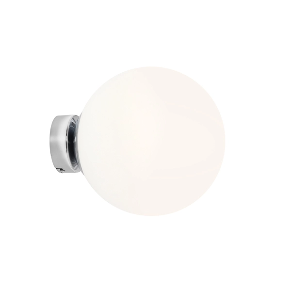 Okrągła lampa ścienna Ball 1076C4_M Aldex szklana do salonu chrom